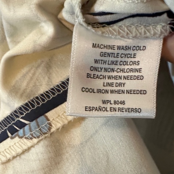 Charter Club Floral Pencil Skirt - Blue, Black, and Cream - Picture 4 of 4